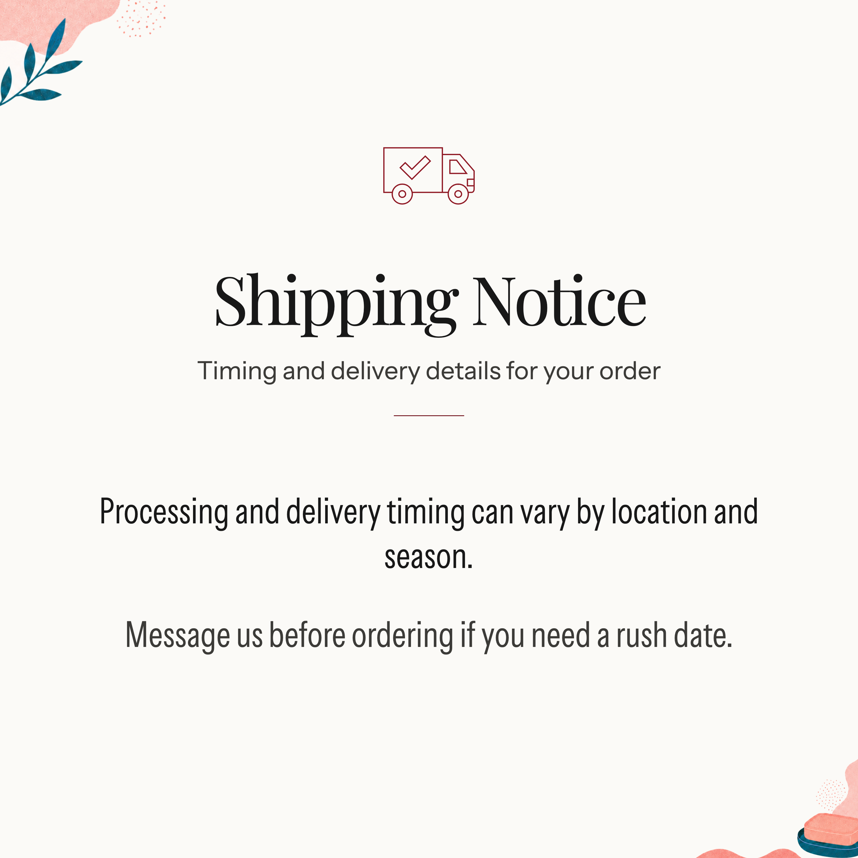 Notice listing card